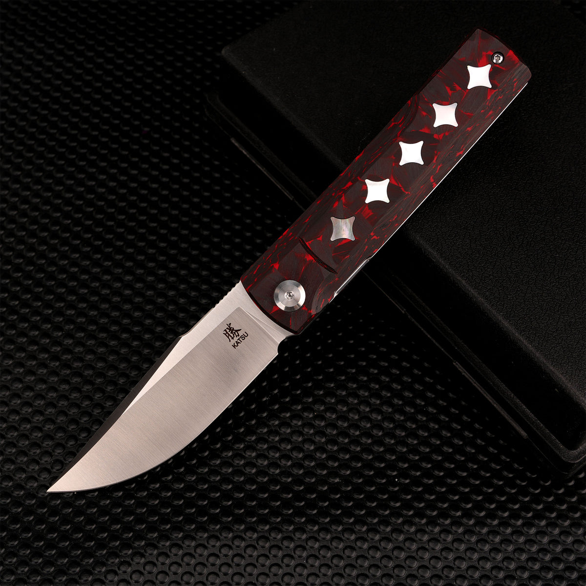 その他 katsu KATSU GENKAI_Hono, Satin Finished M390 Steel Blade, Carbon Fiber