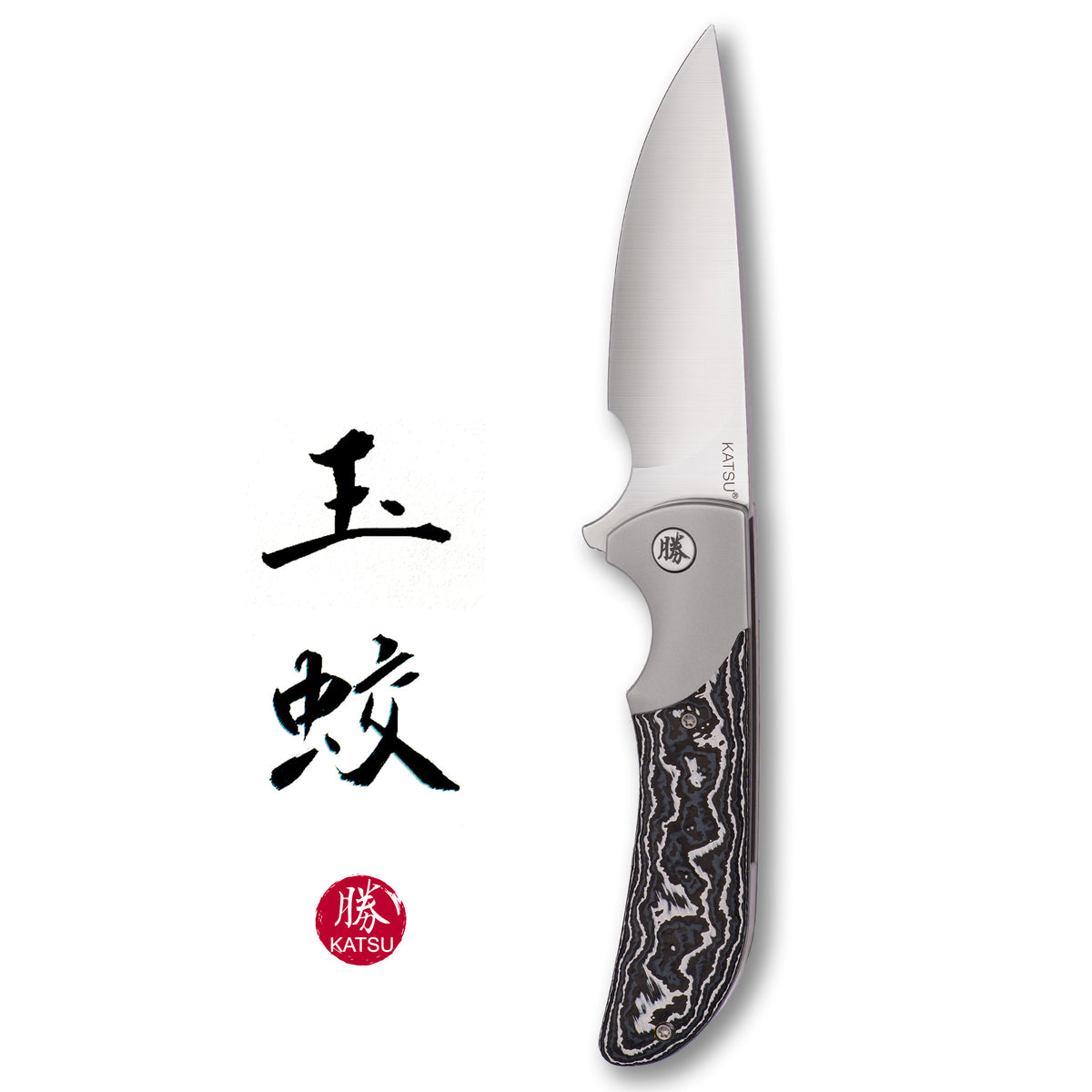 KATSU HABU 01, CPM S90V Convex Grind Blade, Titanium Alloy Handle