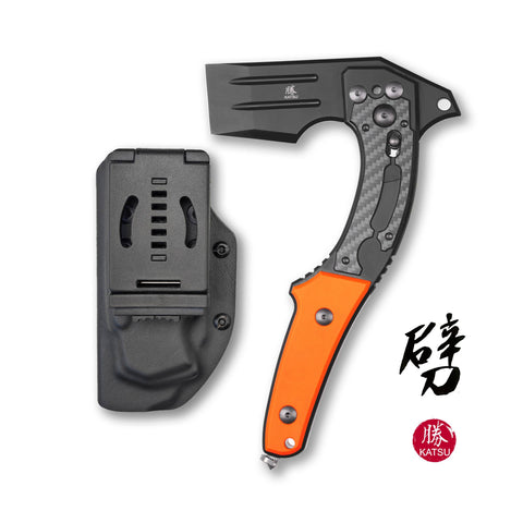 KATSU FA01, Axis Lock Folding Battle Axe, Sakura Blade Nemoto Design