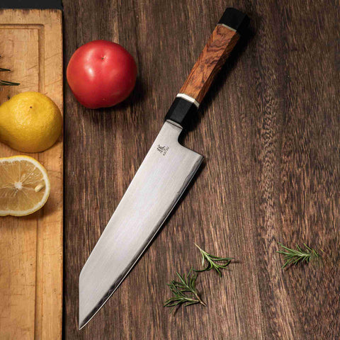 KATSU JK04,ZDP-189 Blade,Japanese Kiritsuke Kitchen Knife,Padauk Wood Octagonal Handle