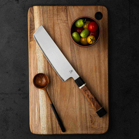 KATSU JK05,ZDP-189 Blade,Japanese Nakiri Kitchen Knife,Padauk Wood Octagonal Handle