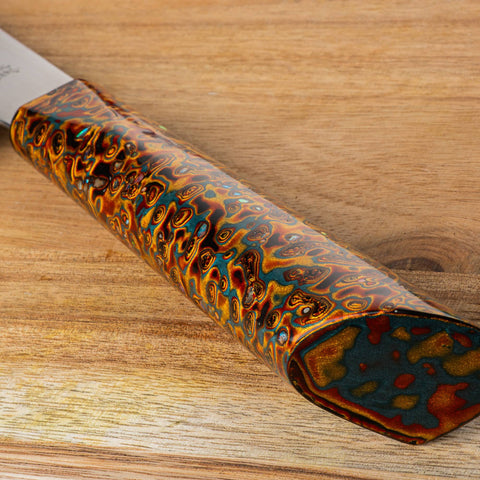 KATSU JK-S1, ZDP-189 Blade, Japanese Kiritsuke Kitchen Knife, Traditional Chinese Lacquer Art Handle, Limited Edition