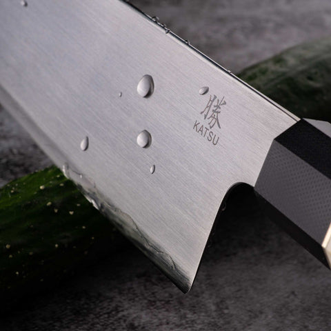 KATSU JK04,ZDP-189 Blade,Japanese Kiritsuke Kitchen Knife,Padauk Wood Octagonal Handle