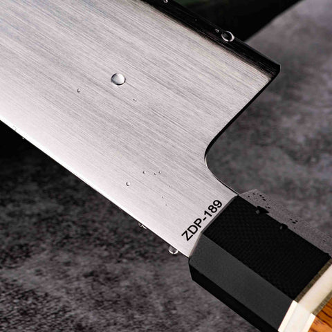 KATSU JK04,ZDP-189 Blade,Japanese Kiritsuke Kitchen Knife,Padauk Wood Octagonal Handle
