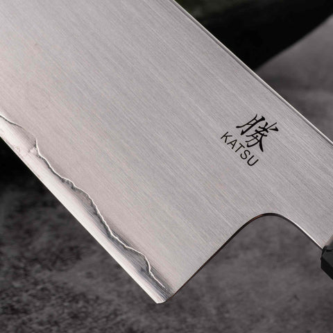 KATSU JK05,ZDP-189 Blade,Japanese Nakiri Kitchen Knife,Padauk Wood Octagonal Handle