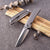 KATSU ZK01, Sandblasted Titanium Handle, ZDP-189 Super Steel Convex Grind Blade, Leather Sheath