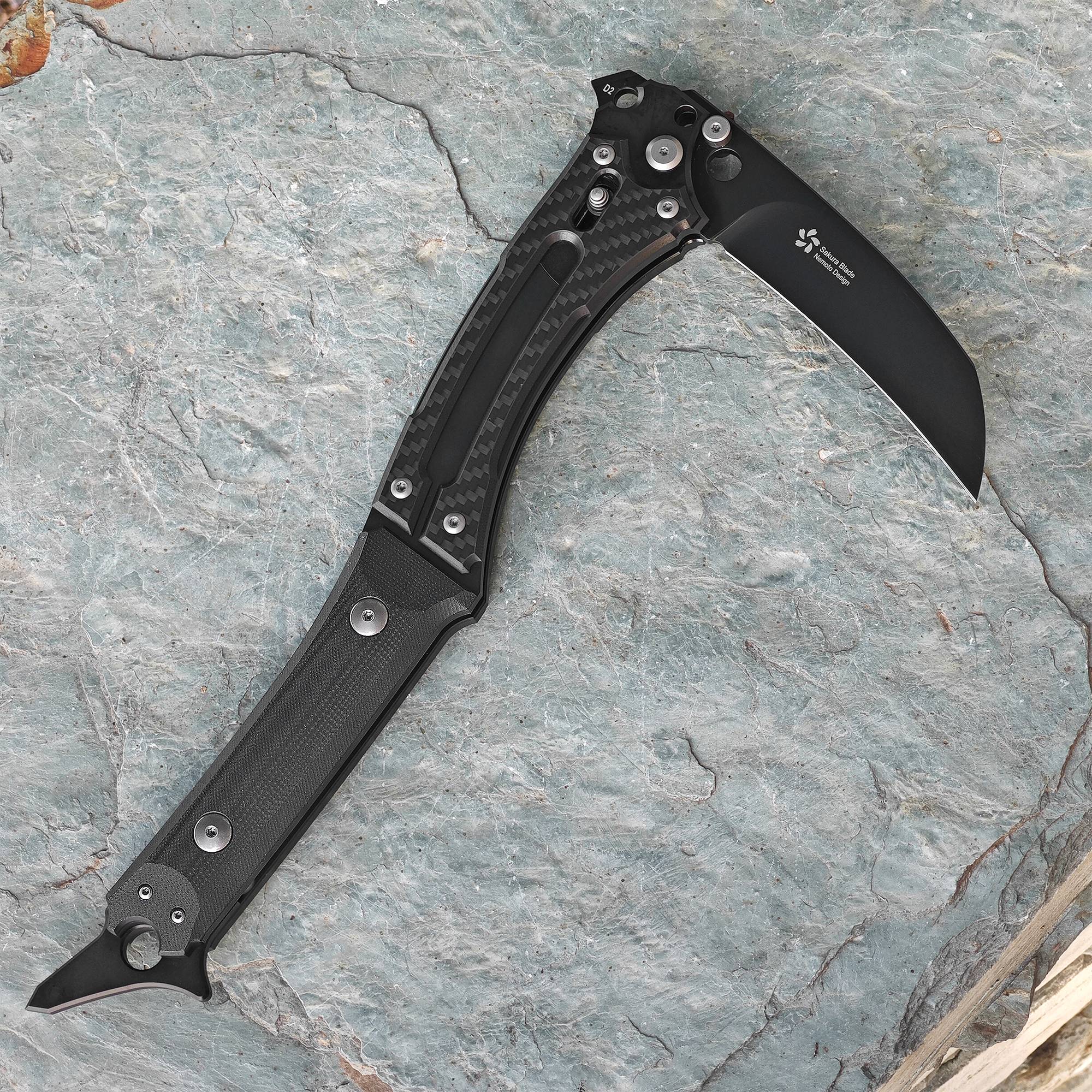 KATSU FS01, Axis Lock Folding Battle Kama/Sickle, Titanium Alloy Main