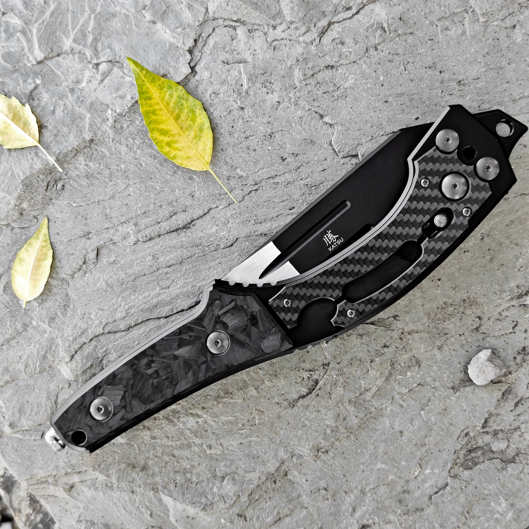 KATSU FA02, Axis Lock Folding Battle Axe, Titanium Alloy Main Body Fra