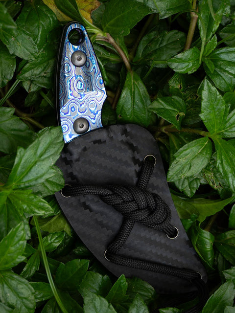 KATSU LUMIVANGE, Zircuti (Zirconium Damascus) Handle, DLC Coated ZDP-189 Super Steel Blade with Handmade Brushing Process, Limited Edition