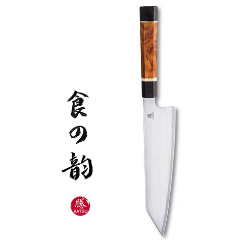 KATSU JK04,ZDP-189 Blade,Japanese Kiritsuke Kitchen Knife,Padauk Wood Octagonal Handle