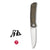 KATSU ZK04, 17 Layers ZDP-189 Super Steel Convex Grind Blade, Carbon Fiber + Titanium Alloy Handle & Clip, Frame Lock, Wooden Gift Box