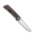 KATSU ZK04, 17 Layers ZDP-189 Super Steel Convex Grind Blade, Carbon Fiber + Titanium Alloy Handle & Clip, Frame Lock, Wooden Gift Box