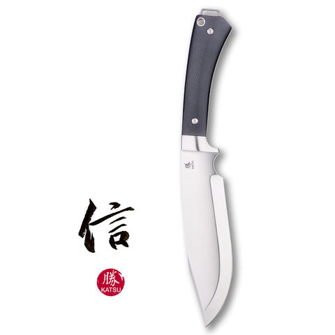 KATSU FB03, Modern KENNATA reimagined from traditional Japanese design, Hunting & Outdoor Knife, Rotatable K-Sheath