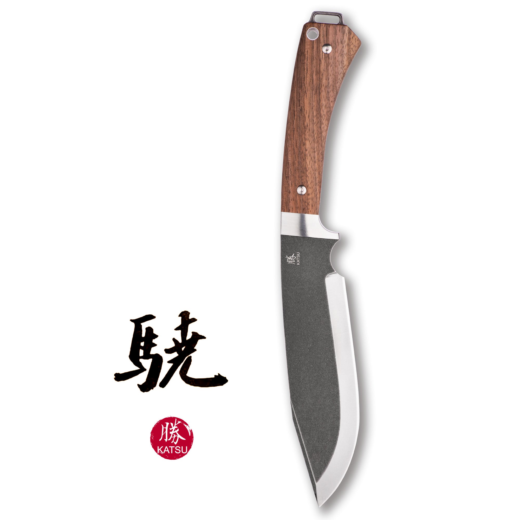 小物 katsu KATSU | Pocket Folding Camping Knife | Leather Sheath, Frame