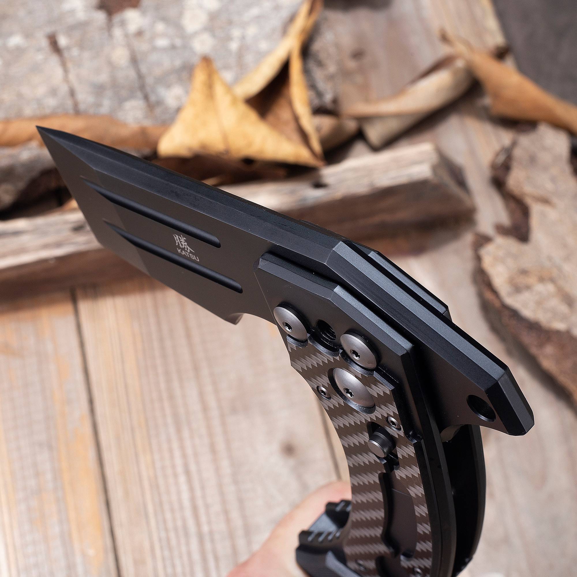 KATSU FA01, Axis Lock Folding Battle Axe, Sakura Blade Nemoto Design ...