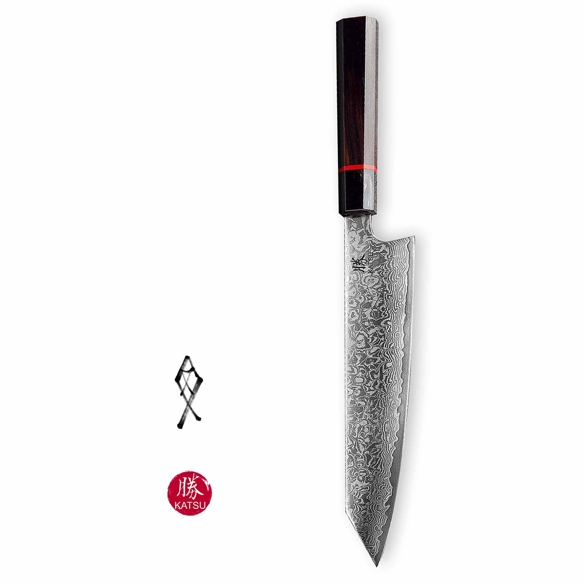 Japanese Chef Knife- Kagekiyo – ZA18 – Black damascus Sizes: 24cm